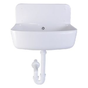 LAVABO PVC PLASTIČNI MADJARSKI BELI ZA RADIONICE 490X330 – STYRON