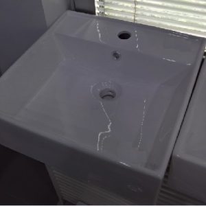 LAVABO NADGRADNI NA RAVNU PLOČU 7000 460X460 BELI VISOKI SJAJ – MINOTTI