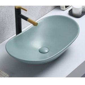 LAVABO NADGRADNI NA RAVNU PLOČU 7030SZ 615X360 ZELENI MAT – MINOTTI