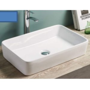 LAVABO NADGRADNI NA RAVNU PLOČU 7004 585X370 BELI VISOKI SJAJ – MINOTTI