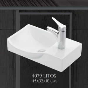 LAVABO NADGRADNI NA RAVNU PLOČU LITOS 450X320 – ESVIT