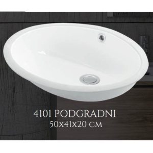 LAVABO PODGRADNI ISPOD RAVNE PLOČE 4101 PODGRADNI 50X41 – ESVIT