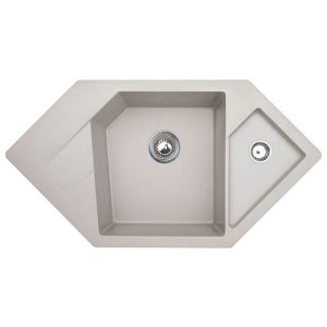 SUDOPERA GRANITNA XDIAMOND SIVA 960X510 SA POP-UP SIFONOM fi90/fi60 METALAC