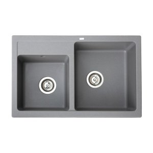 SUDOPERA GRANITNA XQUADRO PLUS 2D GRAFIT 780X500 SA SIFONOM fi90 METALAC